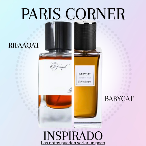 Rifaaqat EDP 85 ML Unisex - Paris Corner - (Inspirado en Babycat