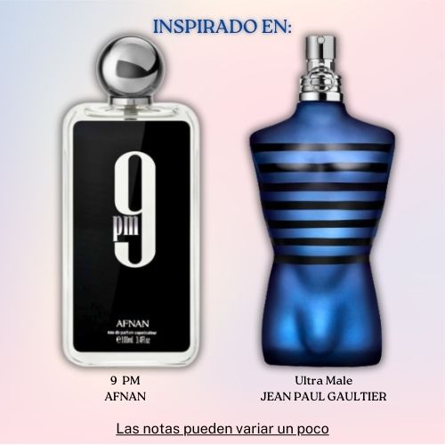 9 Pm EDP 100 ML Unisex - Afnan - (Inspirado en Ultra Male