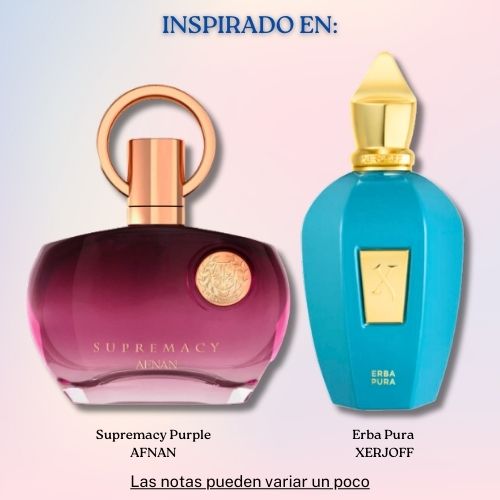 Supremacy Purple por Femme EDP 100 ML - Afnan (Inspirado en Erba