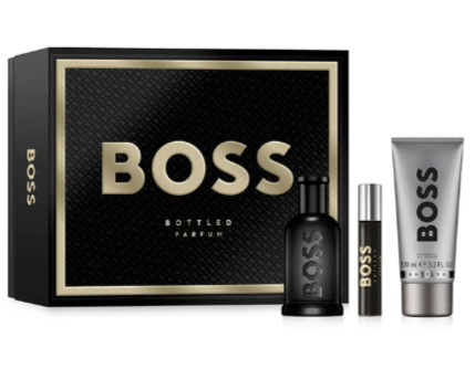 Boss Bottled Parfum 100 ML + Travel 10 ML + 100 ML Shower Gel