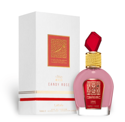 Musk Candy Rose Thameen EDP 100 ML Unisex - Lattafa - (Inspirado