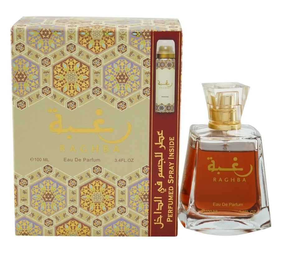 Raghba Femme EDP 100 ML + Perfume Spray 50 ML - Lattafa
