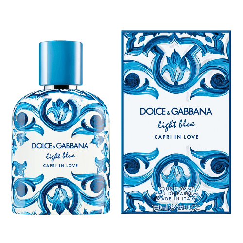ブルースリー　 PEACE, LOVE & BROTHERHOOD Light Blue Capri In Love Pour Homme EDP 100 ML - Dolce & Gabbana