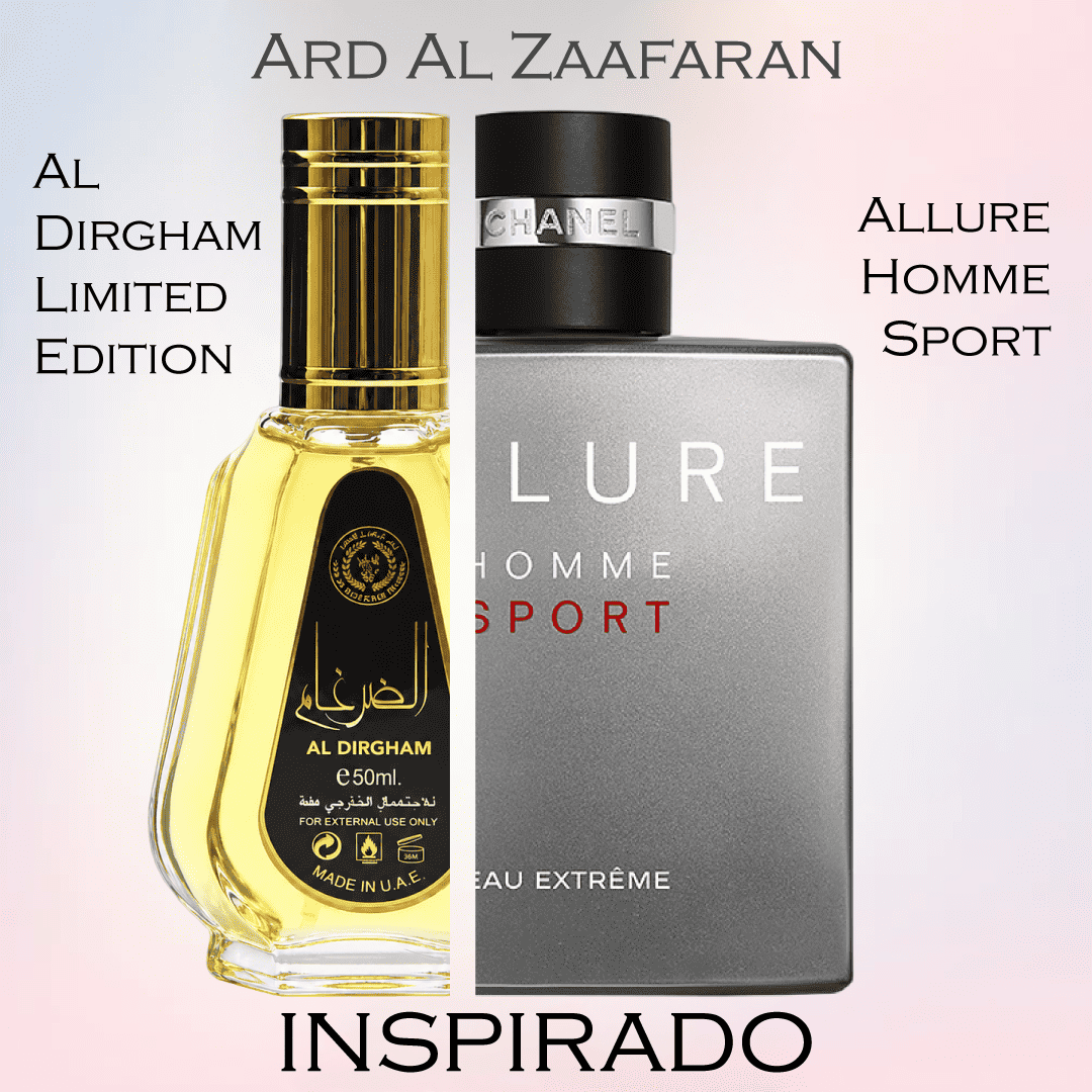 Al Dirgham Limited Edition EDP 50 ML For Men (Sin Celofán) - Ard Al Zaafaran (Inspirado en Allure Homme Sport)
