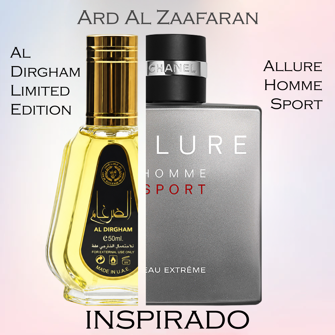 Al Dirgham Limited Edition EDP 50 ML For Men (Sin Celofán) - Ard Al Zaafaran (Inspirado en Allure Homme Sport)