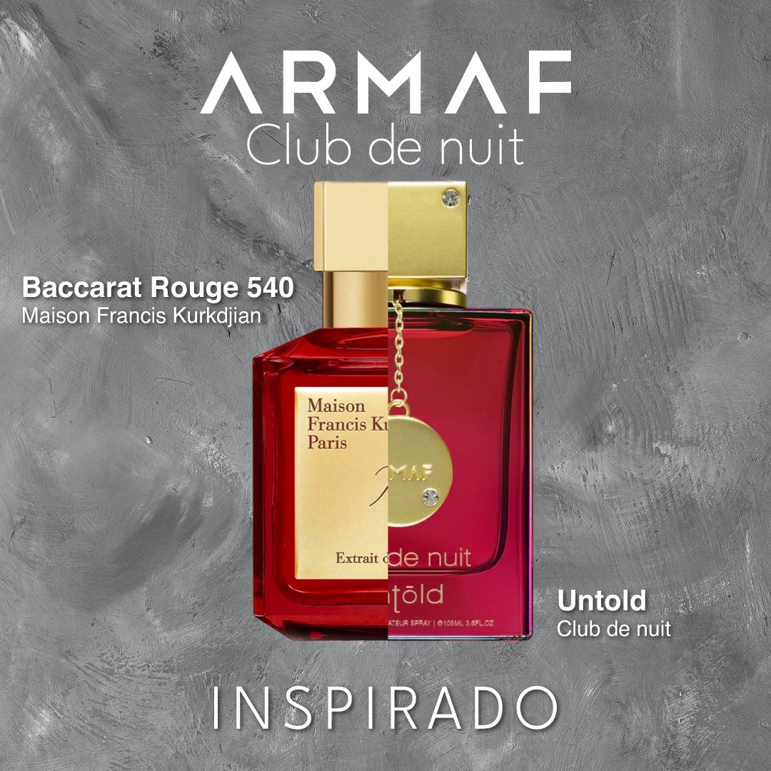 Club de Nuit Untold EDP 105 ML - Armaf - (Inspirado en Baccarat Rouge 540)