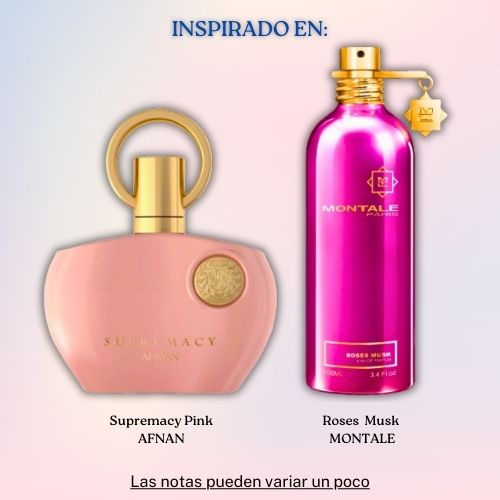 Supremacy Pink EDP 100 ML for Women - Afnan (Inspirado en Roses Musk)