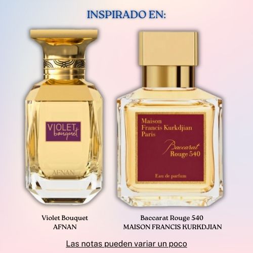 Violet Bouquet EDP 80 ML for Women - Afnan (Inspirado en Baccarat Rouge 540)