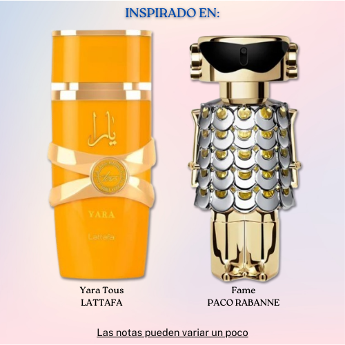 Yara Tous EDP 100 ML For Women - Lattafa - (Inspirado en  Fame)