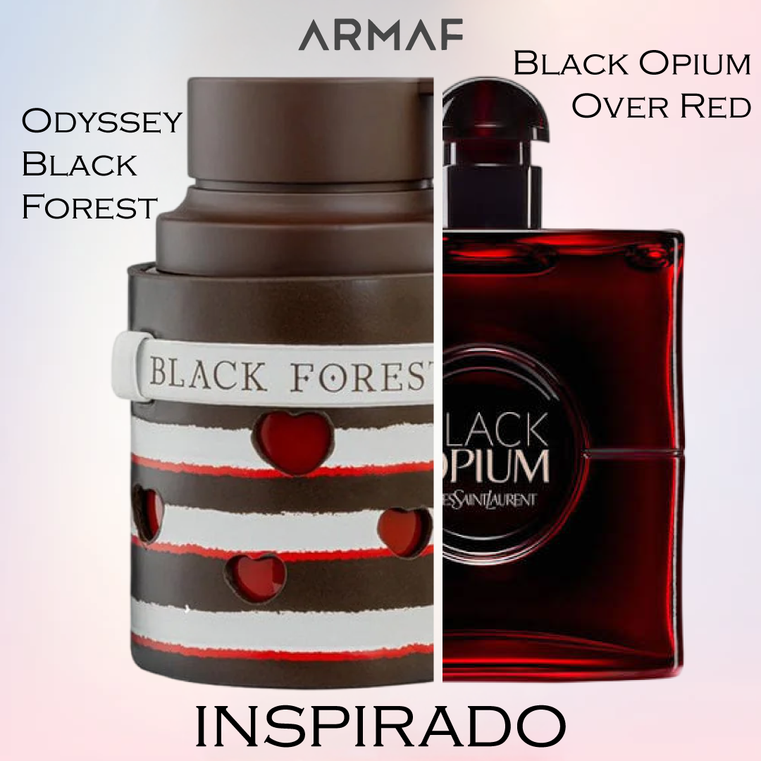 Odyssey Black Forest EDP 100 ML Unisex - Armaf - (Inspirado en Black Opium Over Red)