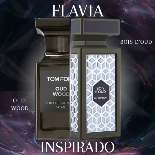 Bois d'Oud EDP 90 ML Unisex - Flavia - (Inspirado en Oud Wood de Tom Ford)
