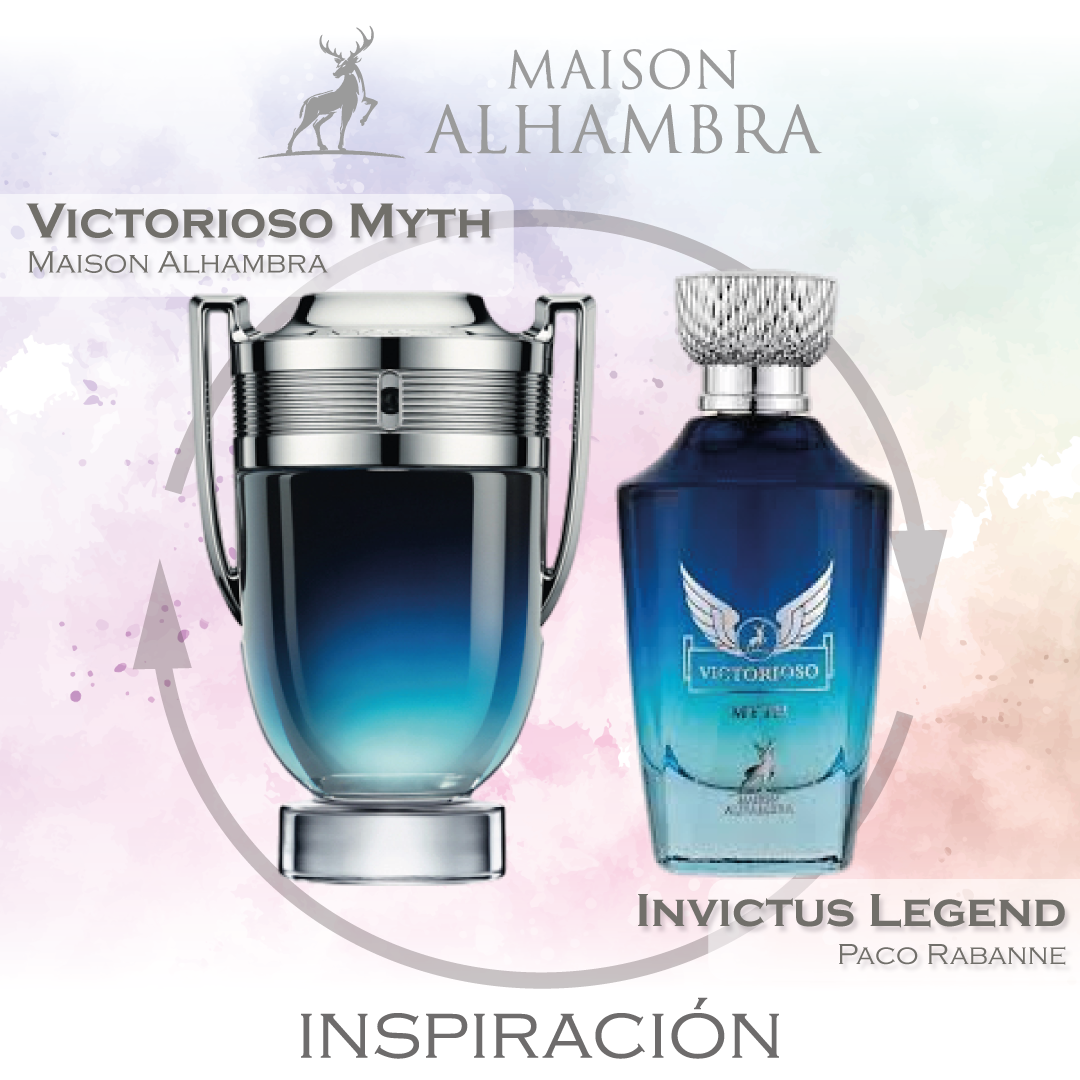 Victorioso Myth EDP  For Men 100 ML - Maison Alhambra - (Inspirado en Invictus Legend de&nbsp;Paco Rabanne)