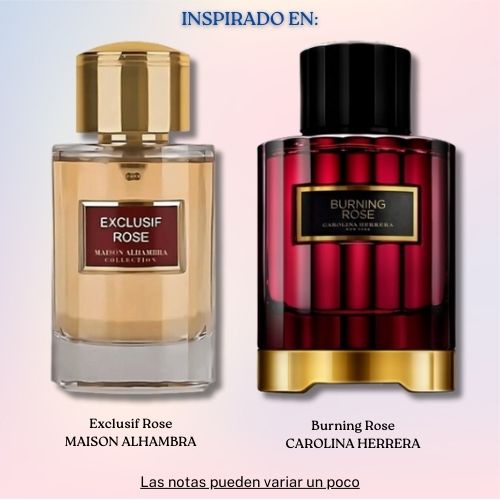Exclusif Rose EDP 100 ML -  Maison Alhambra (Inspirado en Burning Rose)
