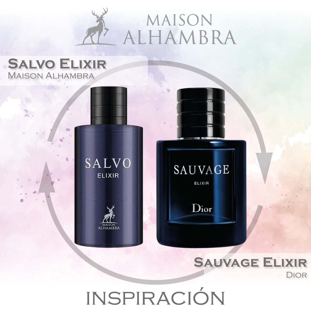 Salvo Elixir EDP 60 ML Unisex - Maison Alhambra - (Inspirado En Sauvage Elixir De Dior)