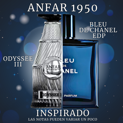 Odyssee III Extrait de Parfum 100 ML For Men - Anfar 1950 - (Inspirado en Bleu)