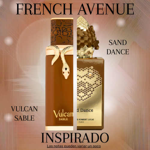 Vulcan Sable EDP 100 ML Unisex - French Avenue - (Inspirado en Sand Dance).