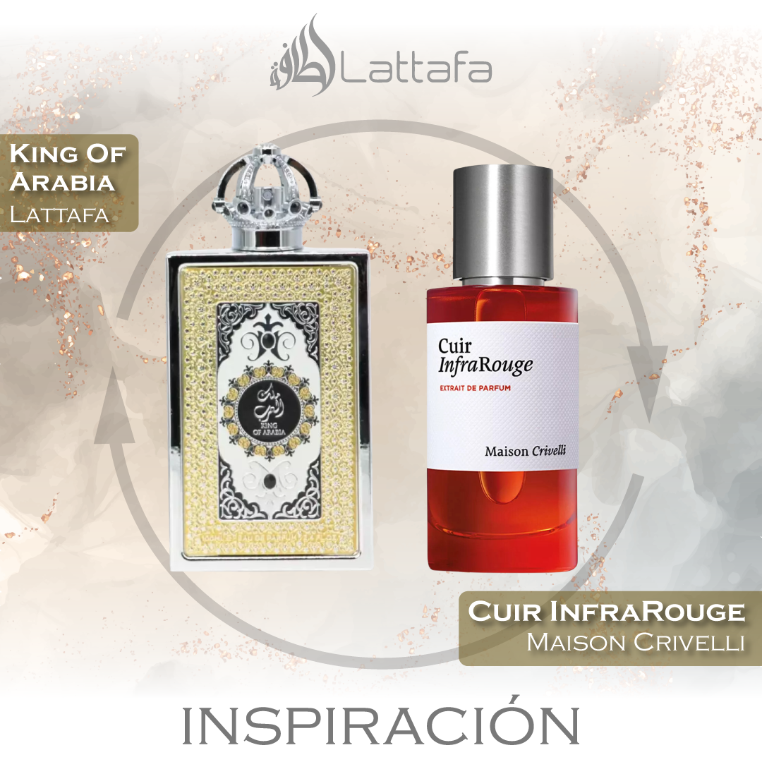 King Of Arabia EDP 100 ML Unisex - Lattafa - (Inspirado en Cuir InfraRouge Maison Crivelli