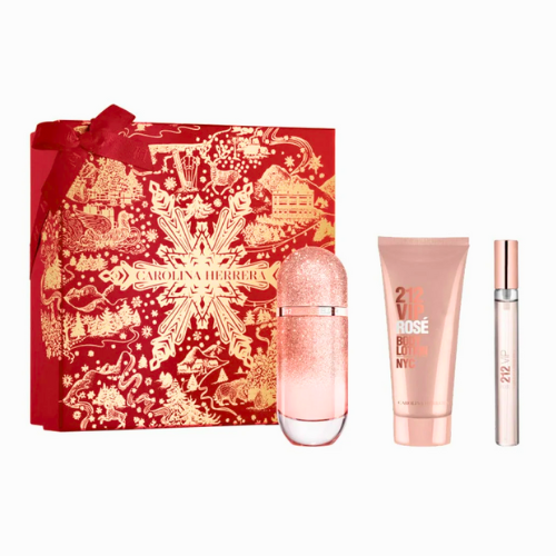212 Vip Rosé Elixir EDP 80 ML + Body Lotion 100 ML + Travel 10 ML Estuche - Carolina Herrera