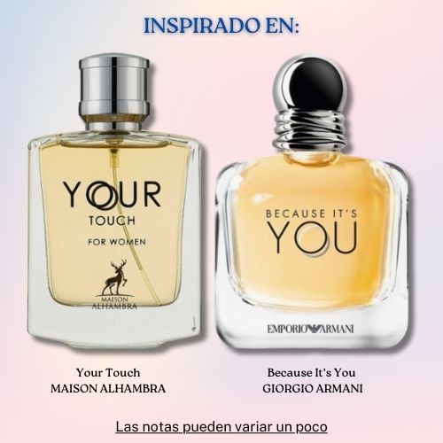 Your Touch  For Women EDP 100 ML - Maison Alhambra - (Inspirado en Because It’s You)