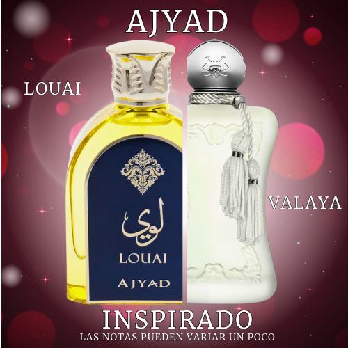 Louai EDP 100 ML For Woman - Ajyad - (Inspirado en Valaya de Parfums de Marly).