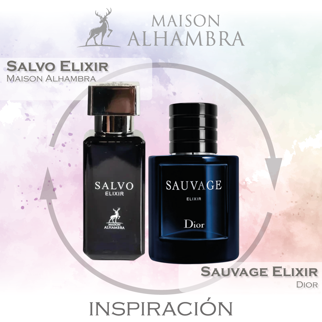 Salvo Elixir EDP 30 ML Unisex - Maison Alhambra (Inspirado en Sauvage Elixir de Dior)