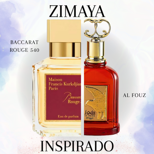Al Fouz EDP 100 ML Unisex - Zimaya - (Inspirado en Baccarat Rouge 540 Maison Francis Kurkdjian)