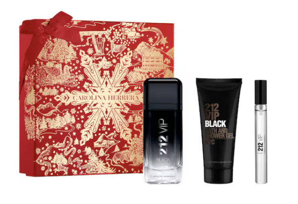 212 Vip Black EDP 100 ML + Travel 10 ML + Shower Gel 100 ML Estuche - Carolina Herrera