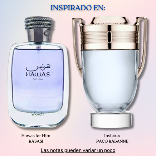 Hawas for Him EDP 100 ML -  Rasasi - (Inspirado en Invictus)