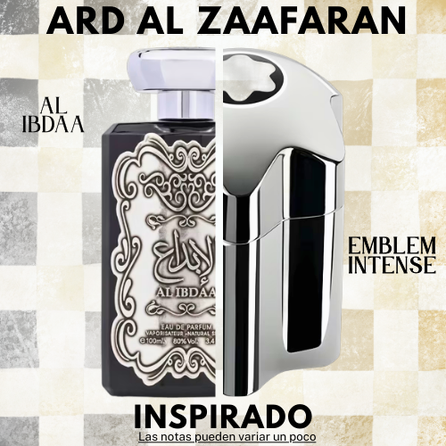 Al Ibdaa Silver EDP 100 ML For Men -  Ard Al Zaafaran - (Inspirado en Emblem)