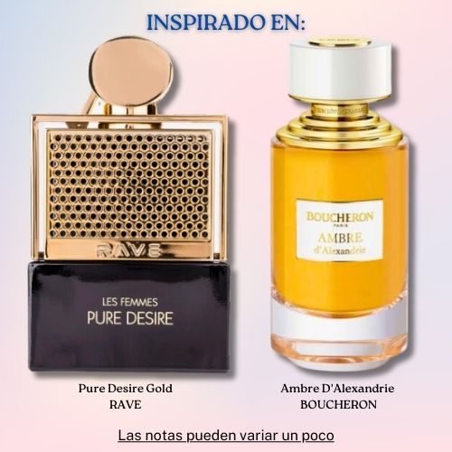 Les Femmes Pure Desire Gold EDP 100 ML for Women - Rave