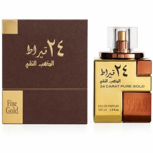 24 Carat Pure Gold Unisex EDP 100 ML - Lattafa - (Inspirado en Nepal Aoud)