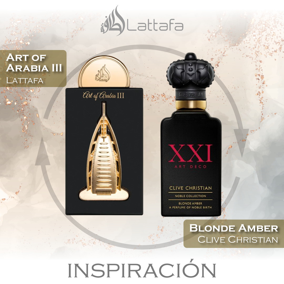 Art of Arabia III EDP 100 ML Unisex -  Lattafa Pride - (Inspirado en Clive Christian's Blonde Amber)