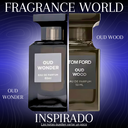 Oud Wonder EDP 80 ML for Men - Fragrance World - (Inspirado en Oud Wood de Tom Ford)