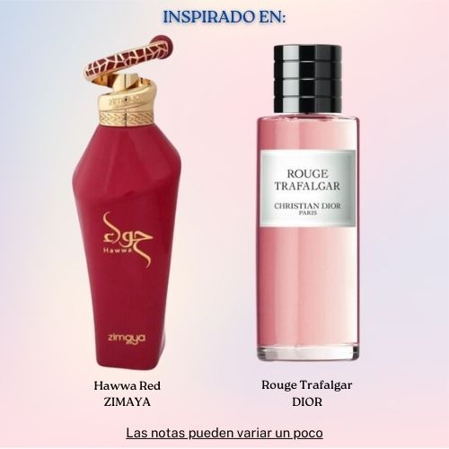 Hawwa Red EDP 100 ML Unisex - Zimaya - (Inspirado en Rouge Trafalgar)