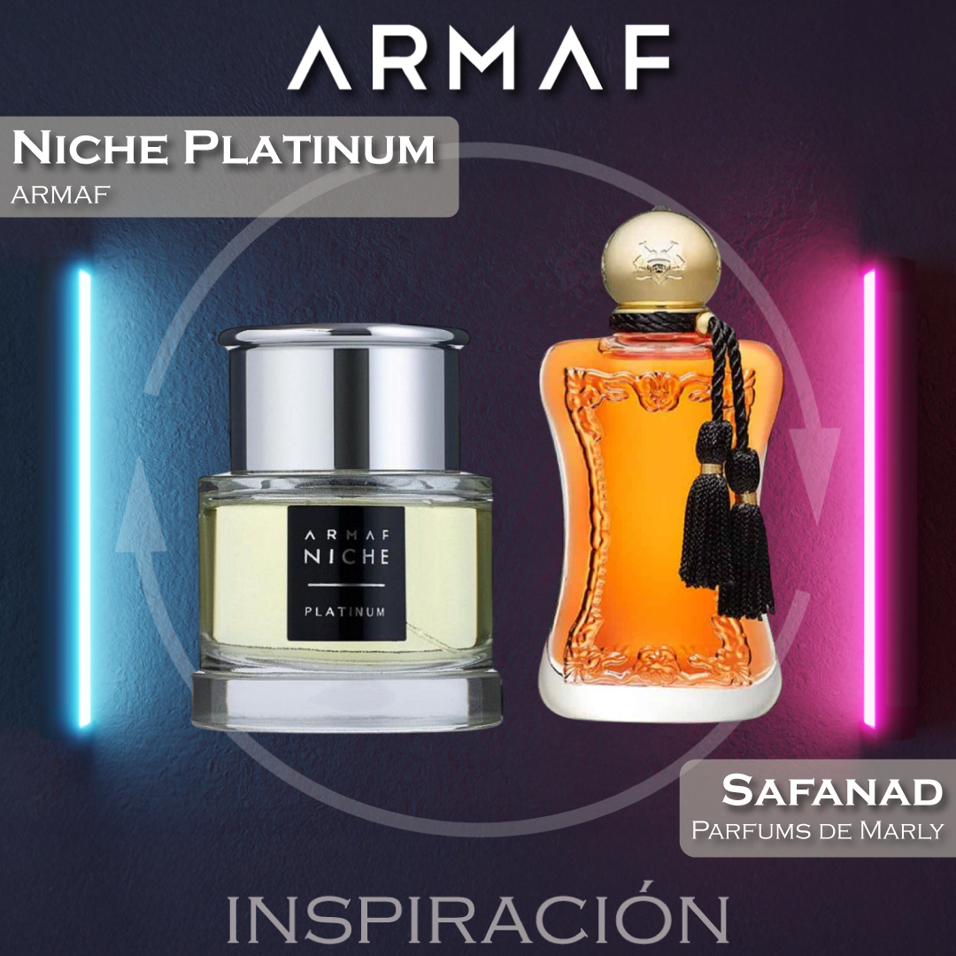 Niche Platinum EDP 90 ML for men -  Armaf - (Inspirado en Safanad Parfums de Marly)