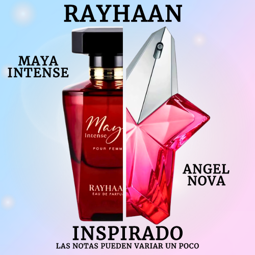Maya Intense  EDP 100 ML For Woman - Rayhaan - (Inspirado en Angel Nova de Mugler (Eau de Parfum)