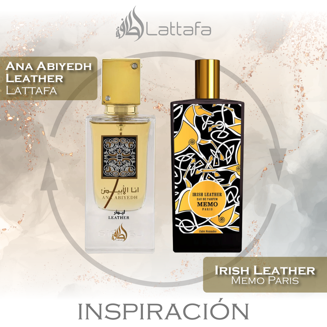 Ana Abiyedh Leather EDP 60 ML Unisex - Lattafa - (Inspirado en Irish Leather de Memo Paris)