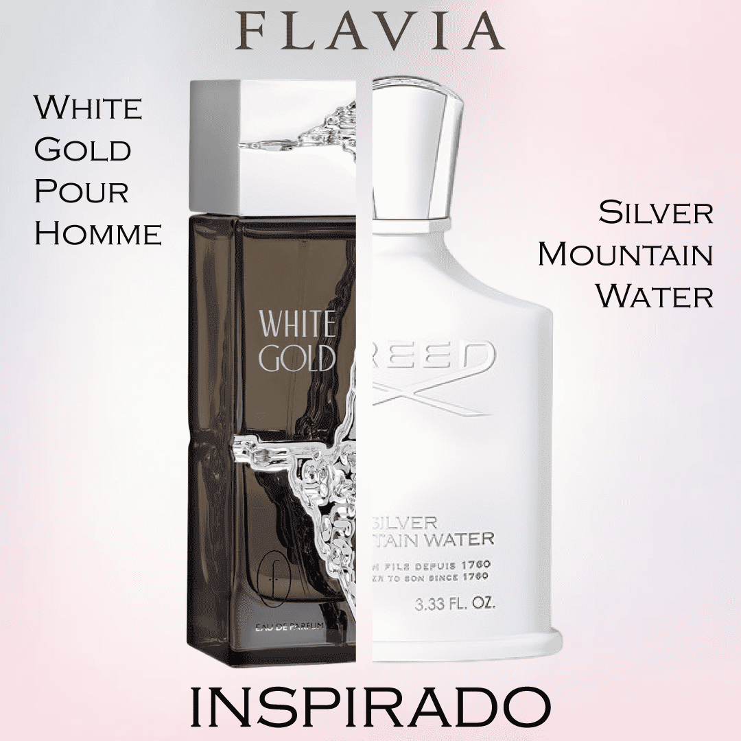 White Gold Pour Homme EDP 100 ML  - Flavia - (Inspirado en Silver Mountain Water)