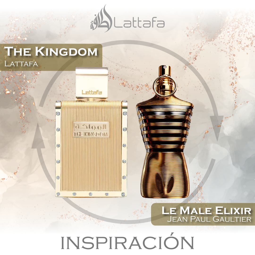 The Kingdom For Men EDP 100 ML - Lattafa - (Inspirado en Jean Paul Gaultier Le Male Elixir)