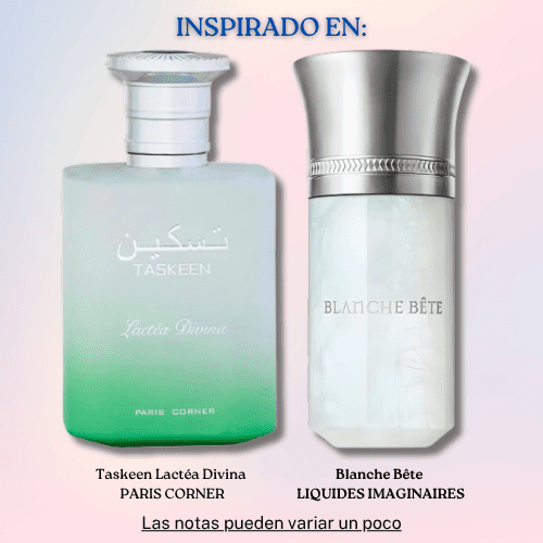 Taskeen  Lactéa Divina EDP  100 ML Unisex - Paris Corner (Inspirado en Blanche Bête)