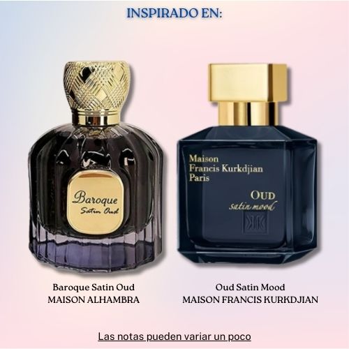 Baroque Satin Oud EDP 100 ML Unisex - Maison AlHambra (Inspirado en Oud Satin Mood)