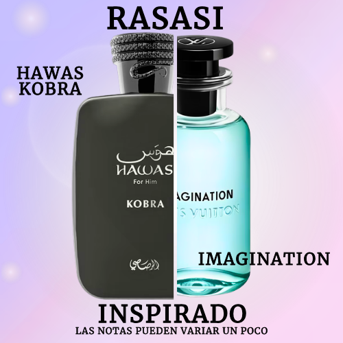 Hawas Kobra EDP 100 ML For Men  -  Rasasi - (Inspirado en Imagination)