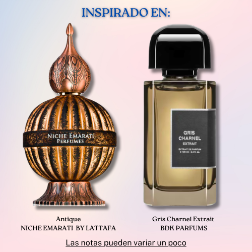 Antique EDP 100 ML - Niche Emarati By Lattafa - (Inspirado en Gris Charnel)