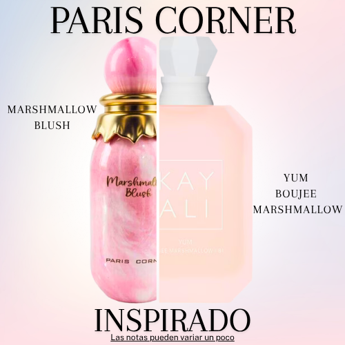 Marshmallow Blush EDP 100 ML Unisex - Paris Corner (Inspirado en Yum Boujee Marshmallow de 81 Kayali)
