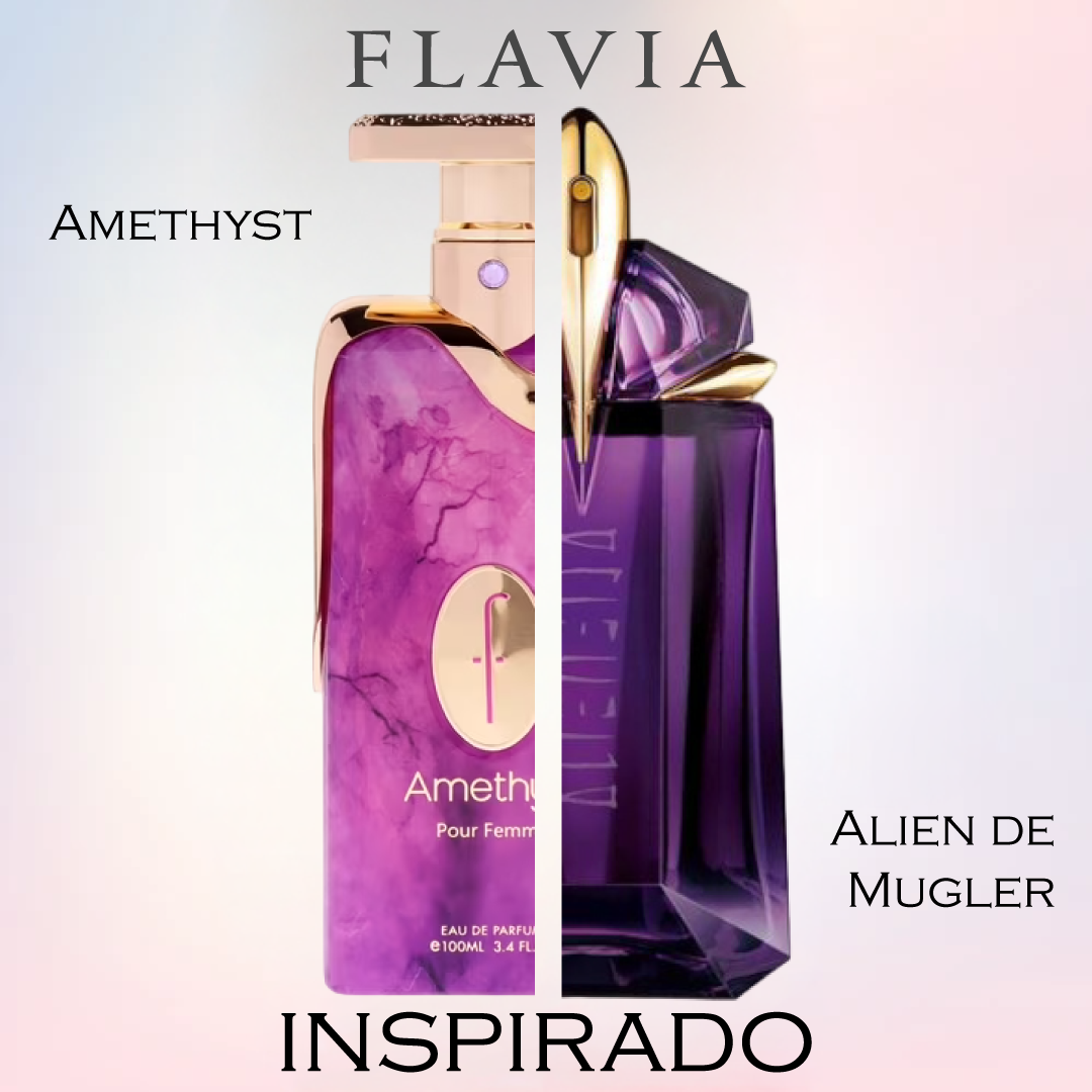 Amethyst Pour Femme EDP 100 ML - Flavia Inspirado en Alien de Mugler.