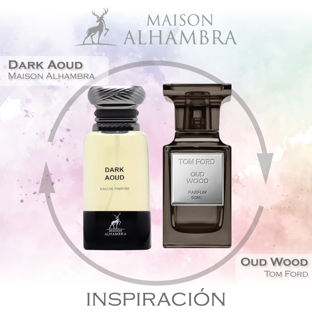 Dark Aoud EDP 80 ML Unisex - Maison Alhambra ( Inspirado en Oud Wood de Tom Ford)