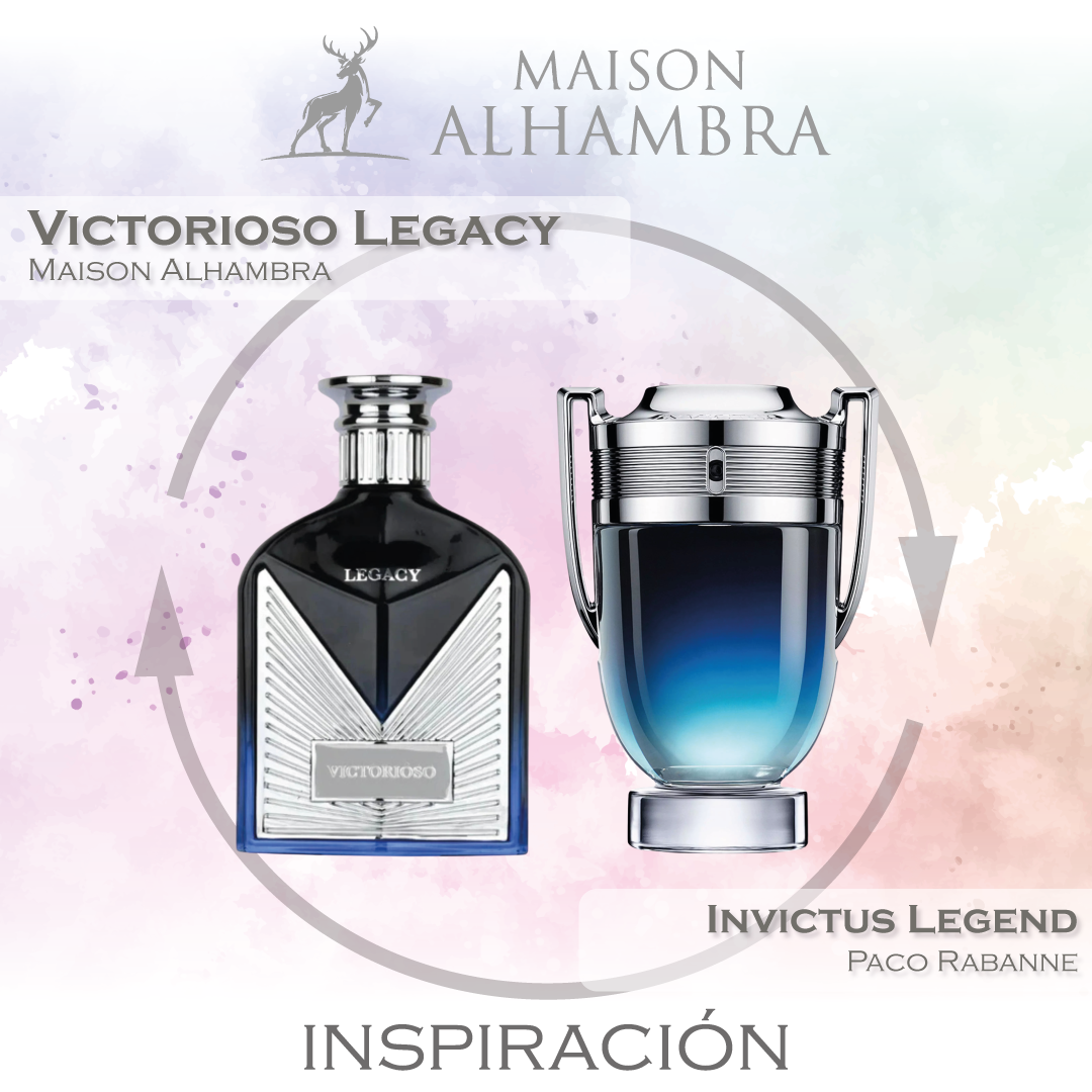Victorioso Legacy EDP 100 ML For Men - Maison Alhambra - (Inspirado en Invictus Legend de Paco Rabanne)