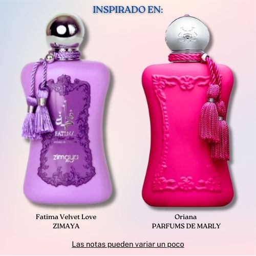 Fatima Velvet Love EDP 100 ML for  Women - Zimaya - (Inspirado en Oriana)