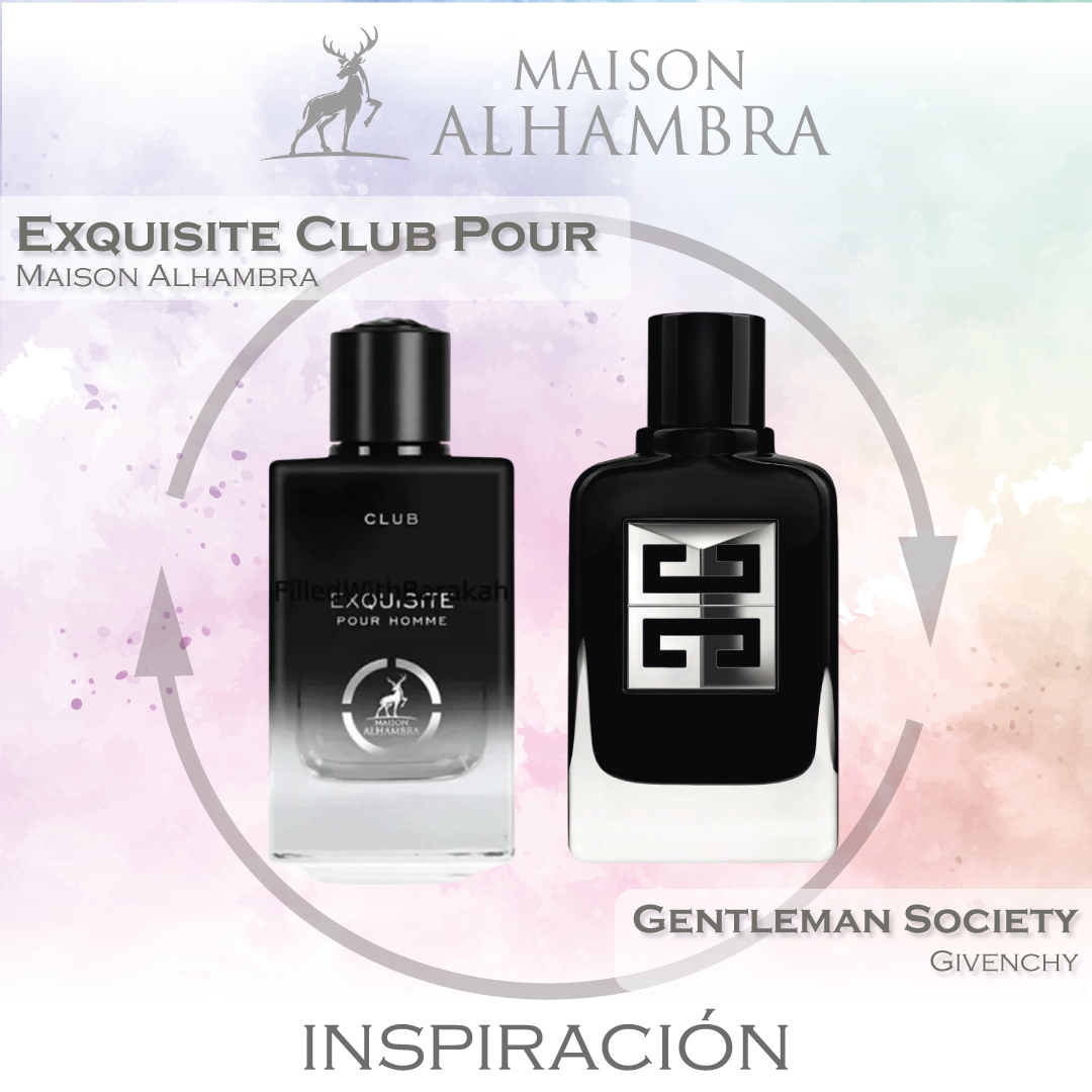 Exquisite Club Pour Homme EDP 100 ML - Maison Alhambra (Inspirado en Givenchy Gentleman Society)