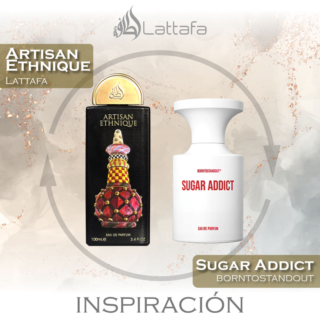 Artisan Ethnique EDP 100 ML Unisex - Lattafa - (Inspirado en Sugar Addict Born to Stand Out)